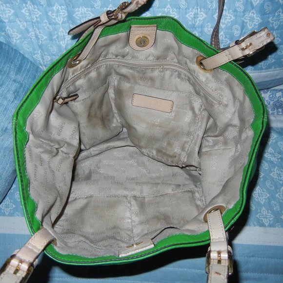 Kelly Green Micheal Kors Shoulder Bag tote - Picture 5 of 12